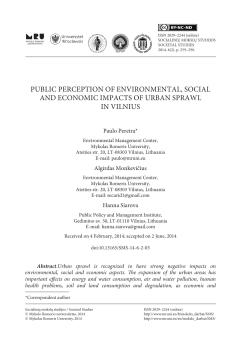 public perception of environmental, social and economic