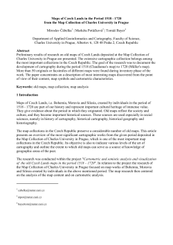 1720 from the Map Collection of the Charles University in Prague