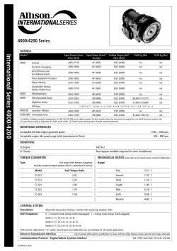 4000 Series Spec Sheet