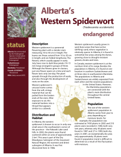 Western spiderwort Fact Sheet - Alberta Environment and Parks