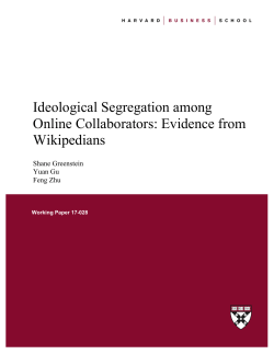 Ideological Segregation among Online Collaborators: Evidence from
