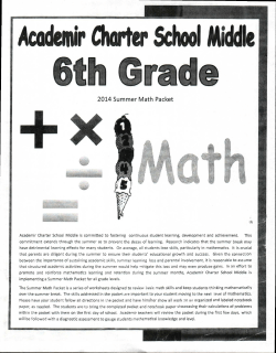 Academir Charter School Middle 6th Grade