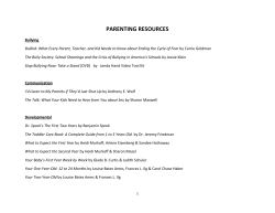 parenting resources - Mendham Borough Library!