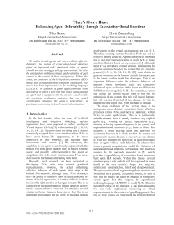Enhancing Agent Believability through Expectation
