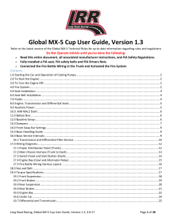 2016 Global MX-5 Cup User Guide Version 1.3 March 8 2017