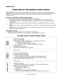 structure of the federal court system