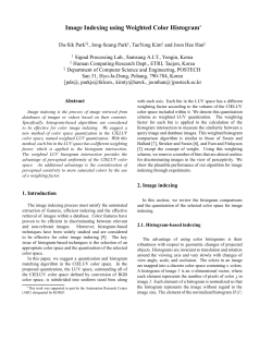 Image Indexing using Weighted Color Histogram
