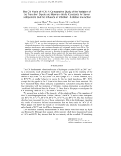 The CN Mode of HCN - Mathematisches Institut