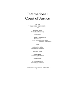 International Legal Theory - University of Baltimore School of Law