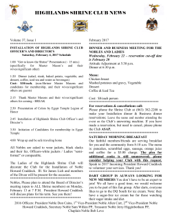 HSC News Letter Feb 2017