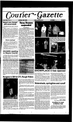 HIV/AIDS meeting in Wayne County Burgess is QB for CFL Rough