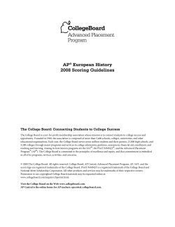 Scoring Guidelines - AP Central