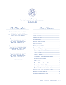 Table of Contents The Alma Mater