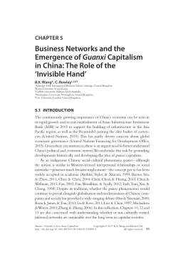 Business Networks and the Emergence of Guanxi Capitalism in