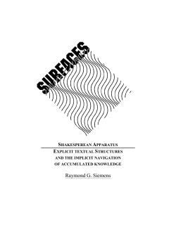 Raymond G. Siemens - Les Presses de l`Universit&eacute; de Montr&eacute;al