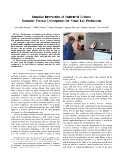 Intuitive Instruction of Industrial Robots: Semantic Process