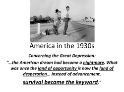 America in the 1930s