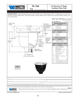FS-760 - Watts Water Technologies