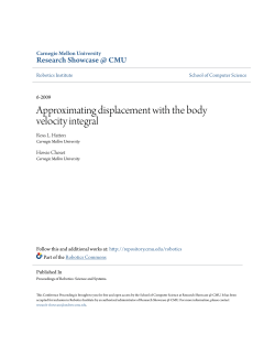 Approximating displacement with the body velocity integral