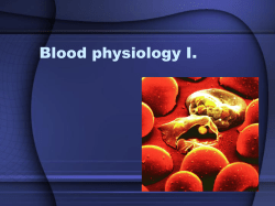 Fyziol&oacute;gia krvi