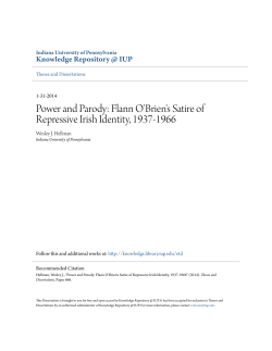 Power and Parody: Flann O`Brien`s Satire of Repressive Irish Identity