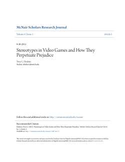 Stereotypes in Video Games and How They Perpetuate Prejudice