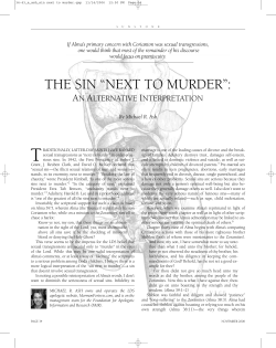 The Sin `Next to Murder`