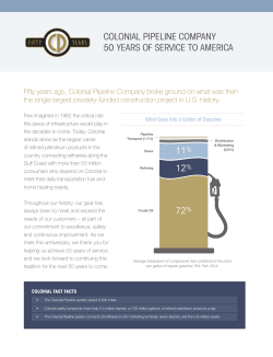 Colonial Pipeline Company - 50 Years of Service to America