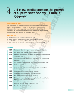 Mass Media Unit 4 - Pearson Schools and FE Colleges