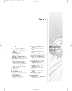 An Act Concerning Religion (Maryland Toleration Act), 1&ndash;13