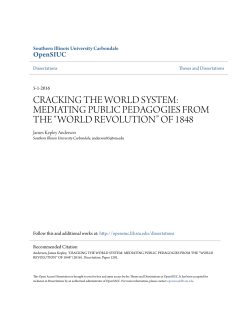 mediating public pedagogies from the &ldquo;world revolution&rdquo; of 1848