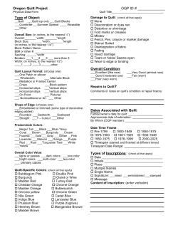 OQP Physical Data Form