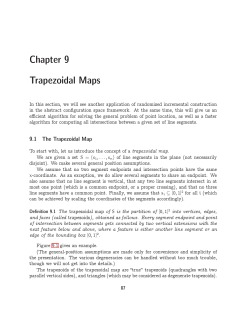 Chapter 9 Trapezoidal Maps