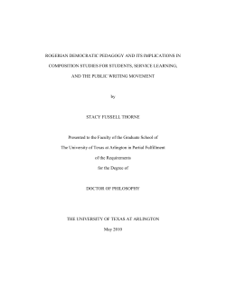 ROGERIAN DEMOCRATIC PEDAGOGY AND ITS IMPLICATIONS IN