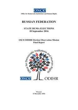 RF 2016 Duma Elections