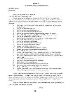 affidavit of good moral character