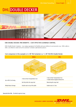 the DHL Double Decker Flyer