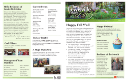 October 2014 - Lewisville Estates