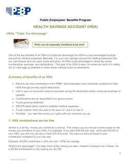 health savings account (hsa)