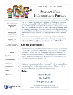 Science Fair Information Packet