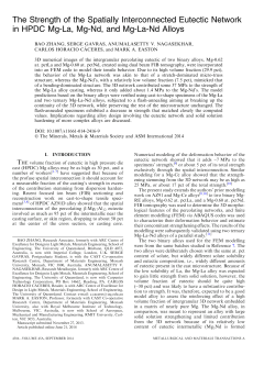 The Strength of the Spatially Interconnected Eutectic