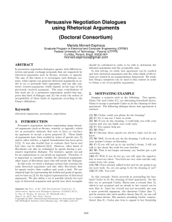 Persuasive Negotiation Dialogues using Rhetorical