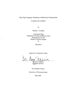 Baby Sign Language: Hindering or Enhancing Communication in