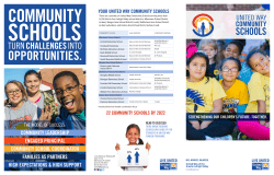Community Schools Brochure - United Way of the Greater Lehigh