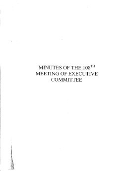 Minutes of 108 EC Meeting - Federal Government Employees
