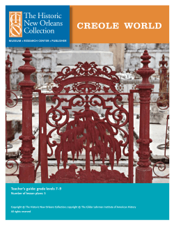 Creole World - Hilliard Museum