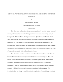 SHIFTING MASCULINITIES: DYNAMICS OF GENDER AND POWER