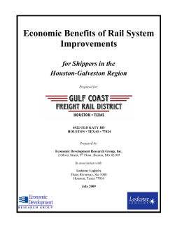 Economic Benefits of Rail System Improvements