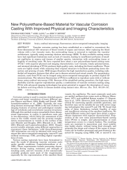 New polyurethane-based material for vascular corrosion casting