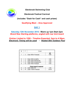 Glenbrook Swimming Club Glenbrook Festival
